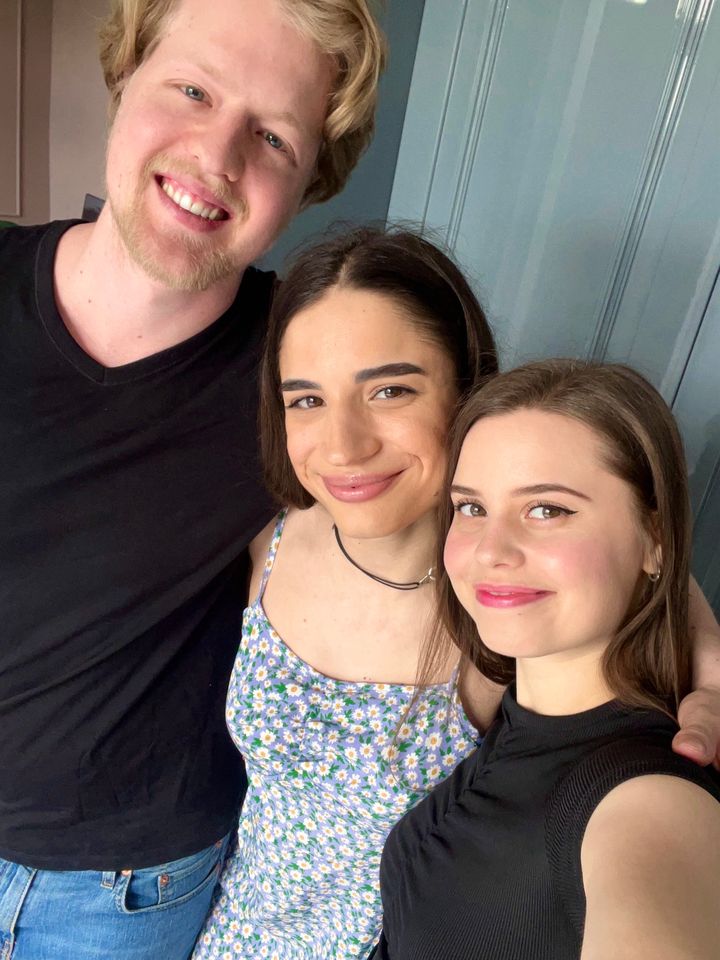 Master Nico, Jamie Young and Candie Luciani together at a shared shoot